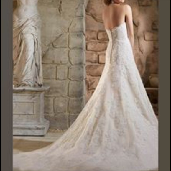 Mori Lee wedding dress with matching veil. - Picture 3 of 7
